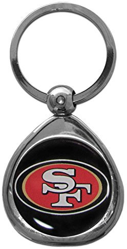 Siskiyou Uni-Erwachsene Key Chain San Francisco 49ers Schlüsselanhänger Chrom, Team-Farbe, Einheitsgröße