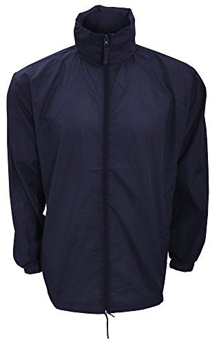 Kariban Mens Casual Windbreaker Jacket (M) (Navy)