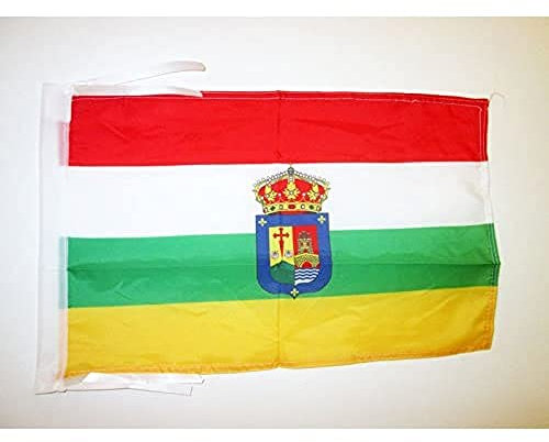 BANDERA de LA RIOJA 45x30cm - BANDERINA RIOJANA 30 x 45 cm cordeles - AZ FLAG