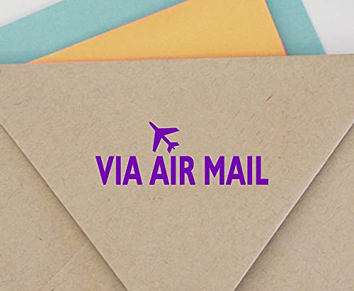 VIA AIR MAIL Selbstfarber Stempel Individuelle Colop Buro Stationar P20 Mini Stamper