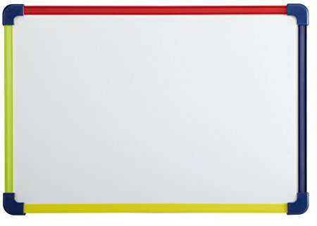 MAUL Whiteboard MAULfun 24x35cm | Tragbares Whiteboard zum Aufhängen | Bunte Tafel zum Beschriften | Beidseitig beschreibbare Magnettafel | Praktische Magnetwand für Büro | Mehrfarbig