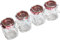 Set of 4 Traditional Kilner Glass Clip Top Spice & Herb Storage Jars Airtight