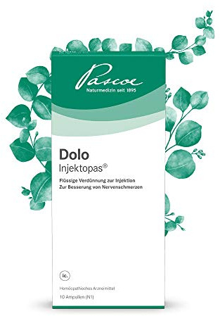 Pascoe Dolo Injektopas, Injektion bei Nervenschmerzen, 10 Ampullen | Arzneimittel als Injektionslösung, zur Besserung von Nervenschmerzen, 10 Ampullen, Originalprodukt von Pascoe Naturmedizin
