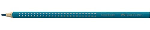 Faber Castell 112453 - Buntstift Colour GRIP, Farbe Kobalttürkis, für Kinder und Erwachsene, 1 Stück