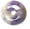 Amethyst 40 mm runder Donut Kettenanhnger Anhnger Amulett echter Edelstein Kette Schmuck Geschenk Feng Shui Reichtum Liebe A++Qualitt
