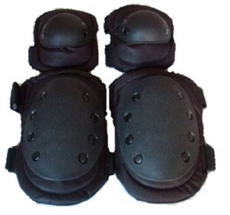 Noga Tactical - Rodillera y coderas, color negro