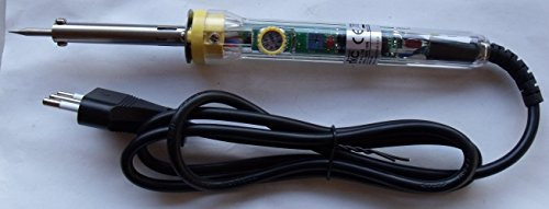 MKC MKC-708 Saldatore con Controllo Temperatura 30-50W - Trasparente, Potenza Regolabile