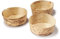 BambooMN Lot de 300 ramequins ronds en bambou - 6,9 cm de diamètre x 2,5 cm de haut - Jetables et compostables - Pour la restauration et la maison