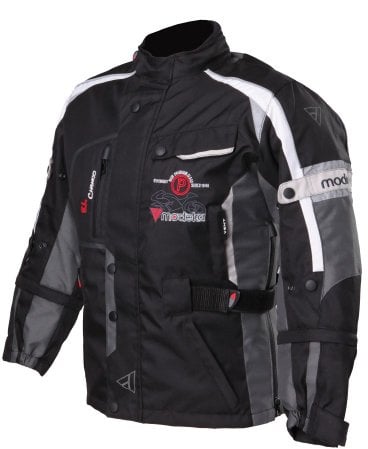 Modeka El Chango Kinder Textiljacke 152 Schwarz/Grau