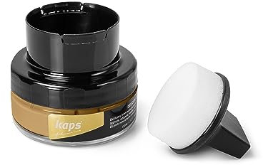 Kaps Shoe Cream with Sponge Applicator, Intensive Leather Care and Nourishing, 151 - Natural, 50ml - 1.70 fl.oz.