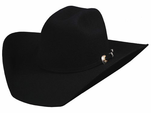 Bullhide Hats Kingman 4X Western Cowboy Hut 0550 Filz - Schwarz - 56 EU