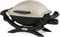 Weber Q1000 Barbacoa de Gas con Soporte, Superficie de Parrilla 43 x 32cm, Barbacoa portátil, 1 Quemador, Parrilla de Hierro Fundido esmaltado, Tapa y Cuba de Aluminio Fundido - Titanio (50060053)