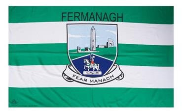 FERMANAGH OFFICIAL IRELAND GAA crest COUNTY FLAG 152cm x91cm very limited stock