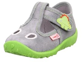 Superfit Baby - Jungen Spotty Hausschuh, Grau, 19 EU