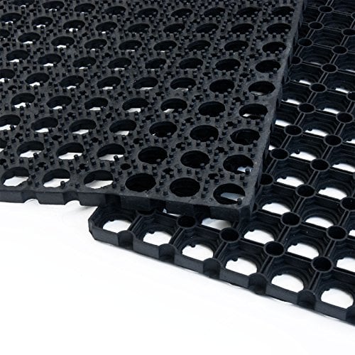 etm - Tapis alvéolaire en Caoutchouc – Tapis d'entrée grattoir antidérapant – Tapis caillebotis idéal pour Stations de Ski – Excellente capacité de Drainage – Octo Door, Épaisseur 16 mm, 40x60 cm