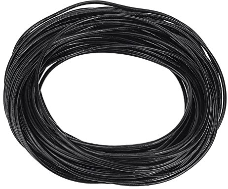 PH PandaHall 1 Roll 1.5 mm Cowhide Round Leather Cords For Bracelet Neckacle Beading Jewellery Making 10 meter / 11 Yard Black