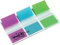 Post-it Index Haftstreifen, Standard, Verschiedene Farben, 25.4 mm x 43.2 mm, 60 Haftstreifen pro Spender - Für Dokumente und Wichtige Informationen