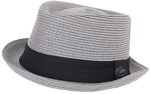 Hawkins Damen/Herren Unisex Pork Pie Trilby Hut (57, dunkelgrau)