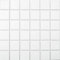 Azulejo de mosaico cuadrado liso blanco mate azulejos de cerámica mosaico formato: 48 x 48 x 6 mm, tamaño de la hoja: 306 x 306 mm, 1 hoja/mate