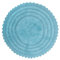 DII Crochet Collection Badematte, wendbar, rund, Durchmesser 69,8 cm, Cameo Blue