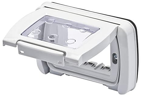 GEWISS - GW22453 Placca Stagna, Autoportante, 3 Posti, Grigio Ral 7035, System