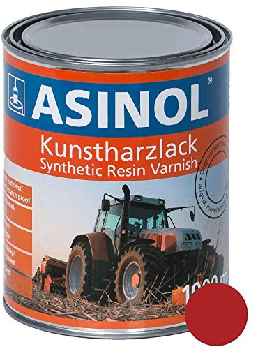 ASINOL LELY ROT 1.000 ml Kunstharzlack Farbe Lack 1l Liter Dose