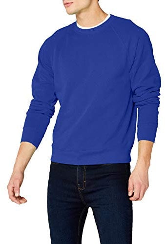 Fruit of the Loom Herren Sweatshirt Gr. L (Herstellergröße: Large) Blau - Königsblau