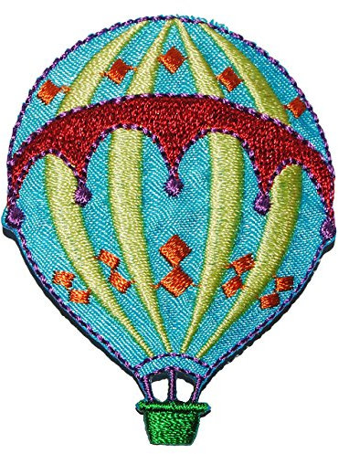 alles-meine.de GmbH Heißluftballon - 5 cm * 6 cm Bügelbild - Aufnäher Applikation - Rundflug Reisen Fliegen - Urlaub Rundreise - Aufbügler