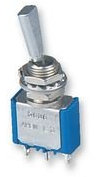5642A9 APEM On-(On) Momentary 6.35mm Miniature Toggle Switch DPDT 4A 30VDC