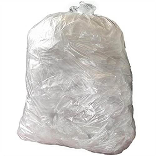 200x Jantex Medium Duty Clear Refuse Rubbish Sacks Waste Bin Bags 10kg