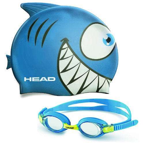 Mares Kinder Badekappe Und Schwimmbrille Goggle Meteor Character, Blau, One Size