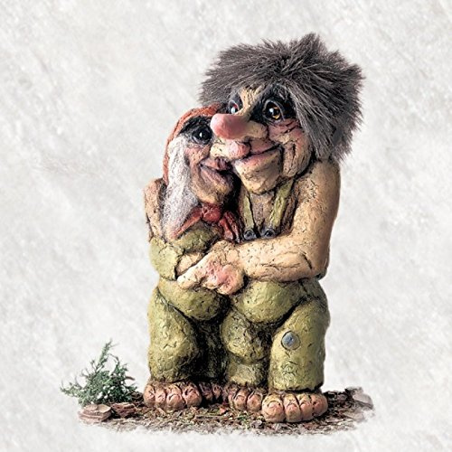 ORIGINAL NORWEGISCHE TROLLE * NyForm Troll mit Zertifikat 126* Troll Pärchen 24cm