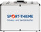 Sport-Thieme Erste-Hilfe-Koffer mit Inhalt | Alu Sanitätskoffer für Fussball, Handball, Sport | Befüllt nach DIN 13160 + Kühlspray | Variable Fachaufteilung | 45x32x14 cm | 5,5 kg