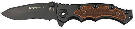 Eickhorn - Klappmesser-Provocator Wood - Holz-Liner - Wide-Forward-Grip | Taschenmesser - Solingen - Germany | Robust - rostfrei - scharf