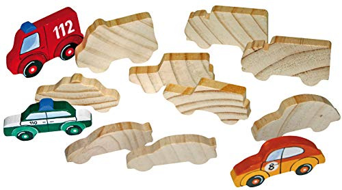 Eduplay 210056 Fahrzeuge aus Holz Zahlen