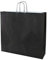 Papiertragetaschen mit Kordel extra groß 54 + 14 x 50 cm (100 Stück, SCHWARZ)