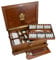 Schmincke - MUSSINI feinste Harz-Ölfarben Premium Kasten Ölmalerei, 36 x 35 ml Set, 70 151 097, Edelholztruhe, umfangreiches Zubehör: 5 Malmittel, Malmesser, Zeichenkohle, 3 Davinci Pinsel, etc.