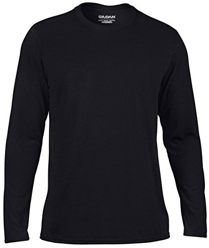 Gildan 2410 Ultra Cotton Long Sleeve Pocket T - Shirt , Size: XX-Large, Color: Black