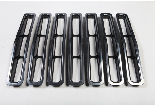 Rugged Ridge 11306.04 Kit de inserción de rejilla, negro; Jeep Wrangler YJ 87-95