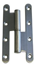 DESIGN-MAT Edelstahlscharnier? 140x70x3 mm rundes Ende und Flachknoten - rechts - Ltpml140x70-304d