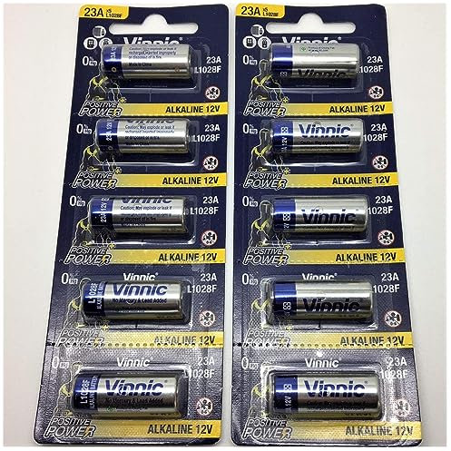 Lotto di 10 pile alcaline 23 a/MN21, 12 V, L1028 Vinnic