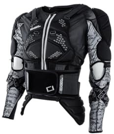 O'NEAL | Protektoren-Jacke | Motocross Enduro | Rückenprotektor mit IPX® Schaum, elastischer Nierengurt, Umfangreiche Mesh-Belüftung | MADASS Moveo Protector Jacke | Erwachsene | Schwarz | Größe M
