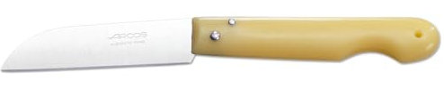 Arcos Profi-Klappmesser Edelstahl NITRUM, 85 mm Klinge, Polypropylen-Griff, Serie Profi-Messer, Langlebigkeit und Leistung, Gelb