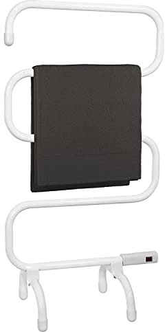 Status Radiator Towel Rail, 5 Bars Electric Heated Towel Rail, White, Free Standing, WHTR-100W1PKB