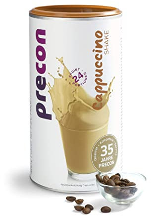 Precon BCM Diät Shake zum Abnehmen – Cappuccino – 24 Portionen (480 g) – Mahlzeitenersatz für eine gewichtskontrollierende Ernährung