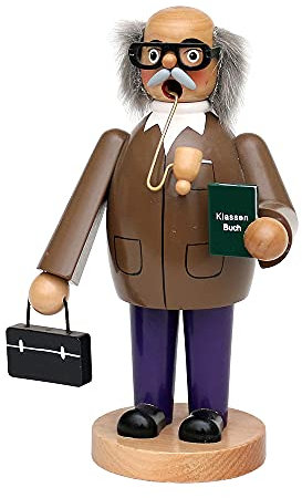 Dekohelden24 Räuchermann als Lehrer, ca. 20 cm