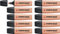 STABILO BOSS ORIGINAL Pastel - Surligneur - Lot x 10 surligneurs - Teint de pêche