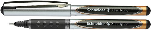 Schneider Schreibgeräte Tintenroller XTRA HYBRID 05, Metallclip, Soft-Grip, 0,5mm, schwarz