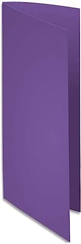 Exacompta - Ref 210008E – Rocks Mappe, quadratisch, 240 x 320 mm, geeignet für A4-Dokumente, 210 g/m², farbiger Karton, Violett, 100 Stück
