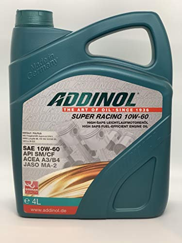 ADDINOL SUPER RACING 10W-60 A3/B3 Motorenöl, 4 Liter